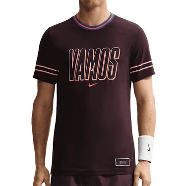 Nike Court Carlos Alcaraz Tee Mens Burgundy Ash IM6121 647image