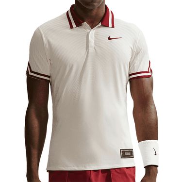 Nike Court Slam Polo Mens Pale Ivory/Team Red IM6607 110image