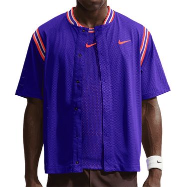 Nike Court Slam Button Up Mens Dark Concord/Bright Crimson IM6611 514image