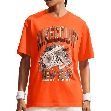 Nike Court Slam Tee Mens Brilliant Orange IO0930 820image