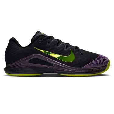 Nike Vapor 12 PRM Mens Tennis Shoe Black/Lemon Venom/Purple Dynasty JA6918 001image