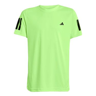 adidas Club 3 Stripe Boys Tee Shirt