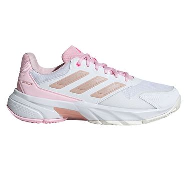 adidas Court Jam Control 3 Womens Tennis Shoe White/Silver Metallic/Lucid Pink JP9739
image