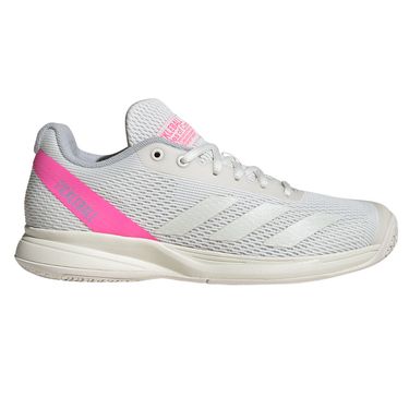 adidas CourtFlash Womens Pickleball Shoes Court White/Zero Metallic/Lucid Pink JQ0696
image