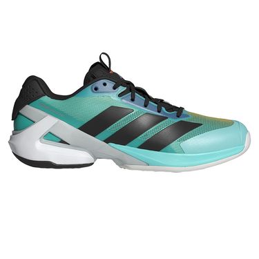 adidas Adizero Ubersonic 5 Mens Tennis Shoe Flash Aqua/Core Black/Lucid Orange JR1735image