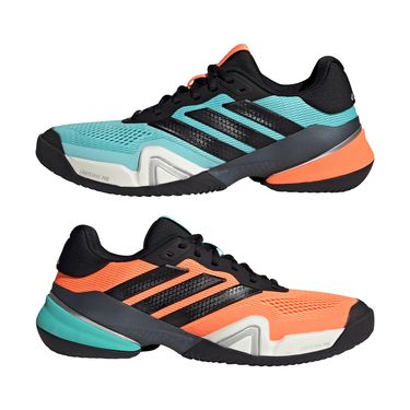 adidas Barricade 14 Mens Tennis Shoe Flash Aqua/Black/Lucid Orange JR1742image