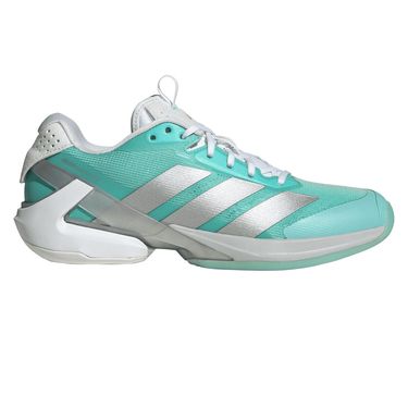 adidas Adizero Ubersonic 5 Womens Tennis Shoe Flash Aqua/Silver Metallic/Blush Pink JR1756image