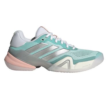 adidas Barricade 14 Womens Tennis Shoe Semi Flash Aqua/Silver Metallic/Blush Pink JR1766image