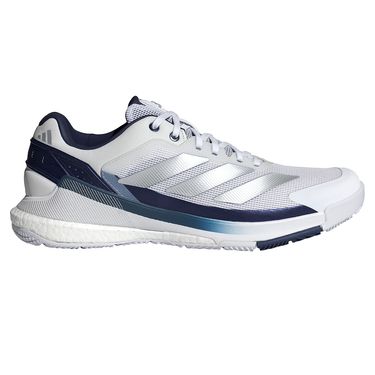adidas Crazy Quick Boost Mens Padel Shoe White/Silver Metallic/Dark Blue JR2124image