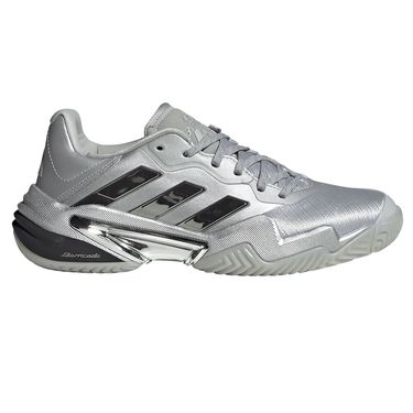adidas Barricade 13 Womens Tennis Shoe Silver Metallic/Grey/Black JR4223
image