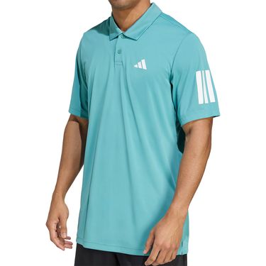 adidas Club 3 Stripe Polo Mens Powder Teal JY2900
image