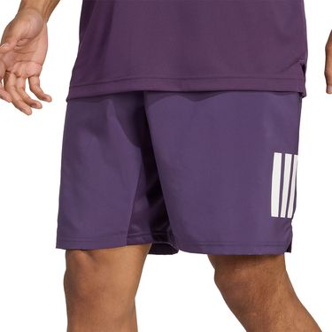 adidas Club 7 inch 3 Stripe Short