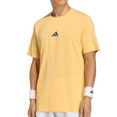 adidas Pickleball Graphic Tee Shirt Mens Semi Impact Orange KB9436
image