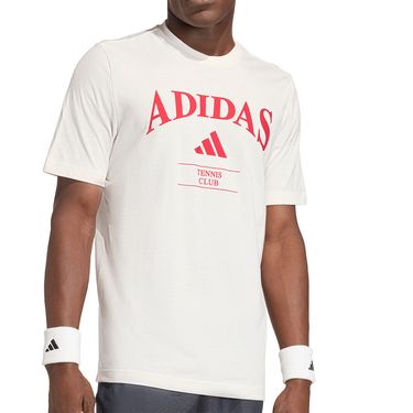 adidas Heritage Graphic Tee Shirt Mens Chalk White/Power Red KB9442image