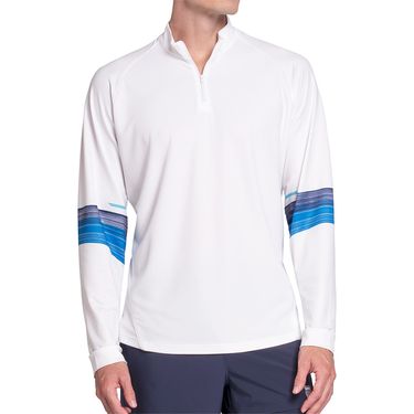 K Swiss Downforce 1/4 Zip Long Sleeve Mens Peacoat KMT78 56G461image