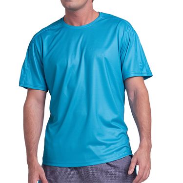 K Swiss Synergize Short Sleeve Shirt Mens BalticWhite KMT82 28J994image