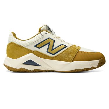 New Balance Coco Delray Mens Tennis Shoe 2E Width White/Yellow MCOD2C9 2Eimage