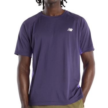 New Balance Tournament Crew Mens Boysenberry/White/Electric Indigo MT53411 ABZimage