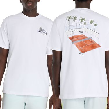 New Balance Tennis Graphic Tee Mens White MT61A99Z WTimage