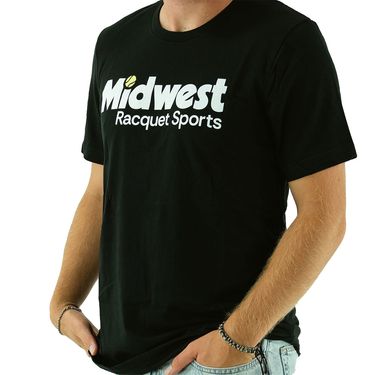 Midwest Racquet Sports Logo Tee Shirt Mens Black MWS 1image