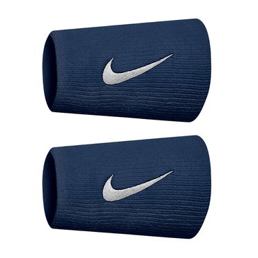 Nike Tennis Premier Doublewide Wristbands 2PK Midnight Navy/Silver N0002466 488OS
image