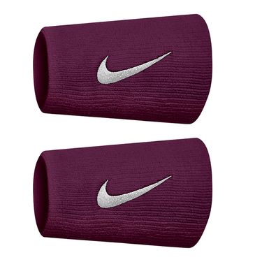 Nike Tennis Premier Doublewide Wristbands 2PK Bordeaux/Silver N0002466 665OS
image