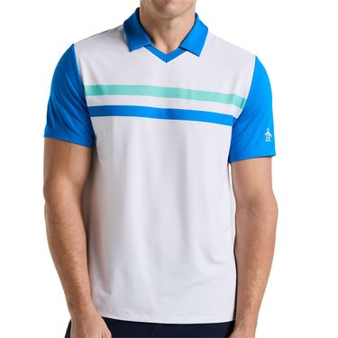 Penguin Performance Heritage Blocked Polo Mens Bright White O1KSF001 118
image