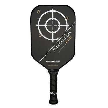 Engage Pursuit Pro MX Raw Carbon Fiber Lite Pickleball Paddle Black/Gold OMX BLA 002image