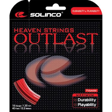 Solinco Outlast 18G Red Tennis String