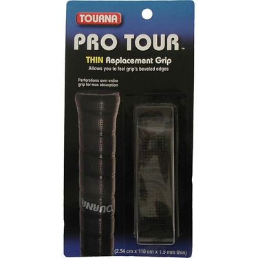 Tourna Pro Tour Thin Replacement Grip Black PRO BK