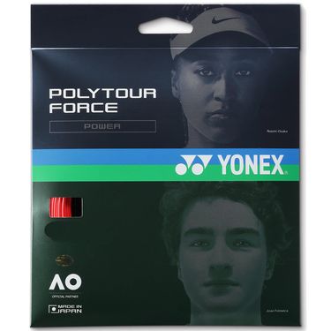 Yonex Poly Tour Force 120 17G Bright Red Tennis String