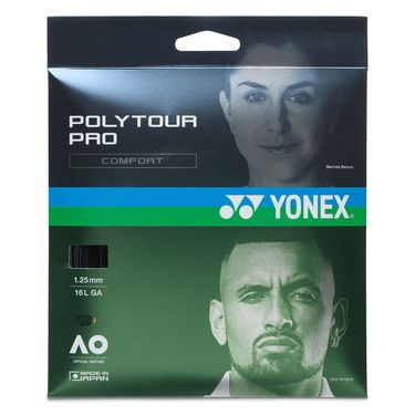 Yonex Poly Tour Pro 125 16L Graphite Black Tennis String