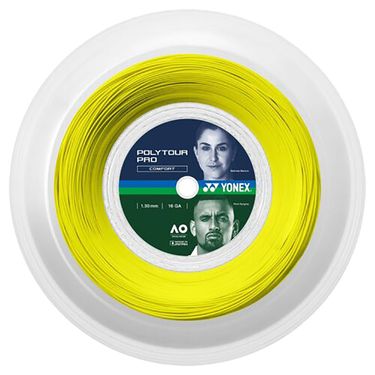 Yonex Poly Tour Pro 16g (1.30mm) REEL Tennis String Flash Yellow PTGP130-2Y
image