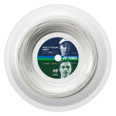 Yonex Poly Tour Rev 125 16L White Tennis String REEL