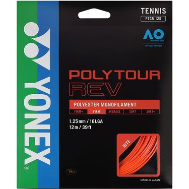 Yonex Poly Tour Rev 125 16L Tennis String - Bright Orange
image