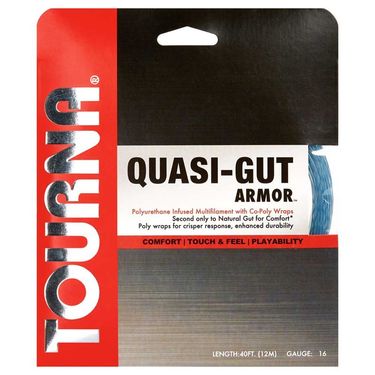 Tourna Quasi Gut Armor 16G Blue Spiral Tennis String