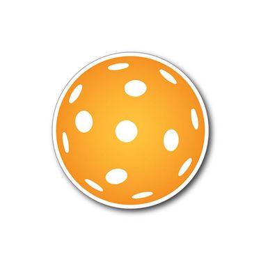 Racquet Inc Pickleball Magnet - Orange/White
image