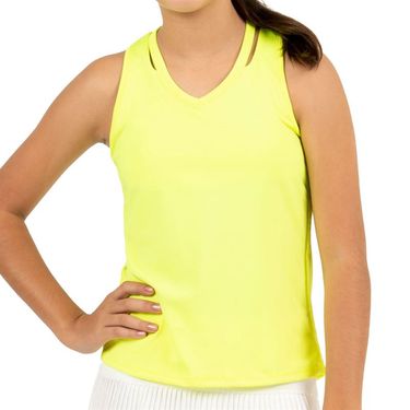 Lucky in Love Girls Core V Neck Cutout Tank