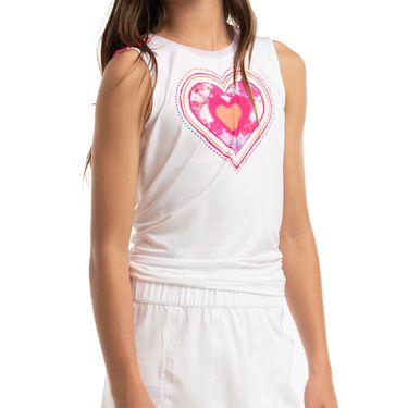 Lucky in Love Shockin Classics Girls Shock In Love Tank Top White T211 X47110
image
