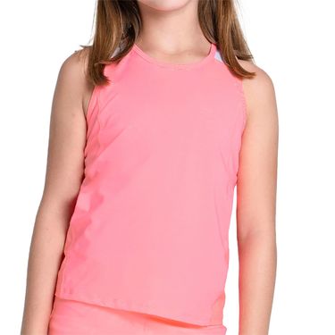Lucky in Love Sunset Spin Girls Shimmer Tank Top Flamingo T298 670
image