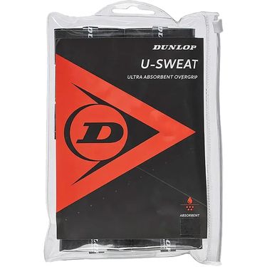 Dunlop U-Sweat Black Overgrip (12 Pack)