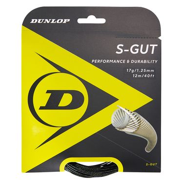 Dunlop S-GUT 17G Black Tennis String