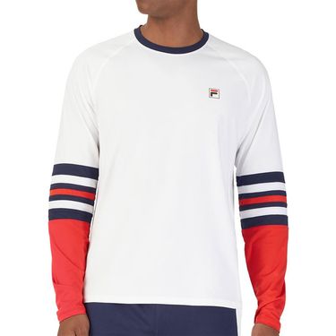 Fila Heritage Long Sleeve Crew Mens White/Navy/Red TM23C143 100
image