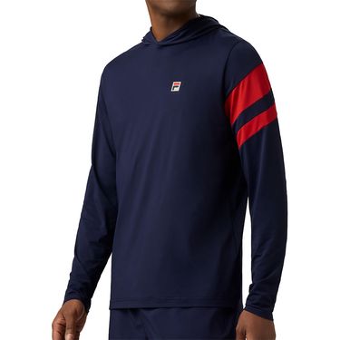 Fila Essentials Long Sleeve Hoodie Mens Fila Navy/Fila Red TM411159 431
image