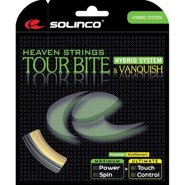 Solinco *HYBRID* Tour Bite 17G - Vanquish 16G Tennis String
