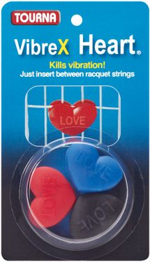 Tourna Heart Vibration Dampener 3pk Red/Blu/BlkûVIB H
image