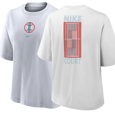 Nike Boxy Paris Tee Shirt Womens White W11122 10A
image