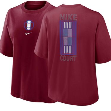 Nike Boxy Paris Tee Shirt Womens Crimson W11122 69W
image