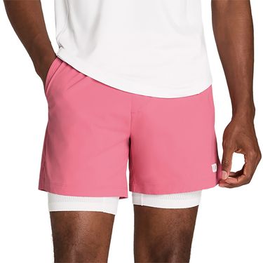 Wilson Tennis Volley 6 inch Short Mens Chateau Rose WM00008P051001image