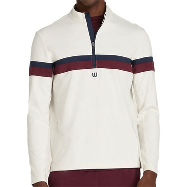 Wilson Elevate Performance 1/2 Zip - Sandrift | Midwest Racquet Sports